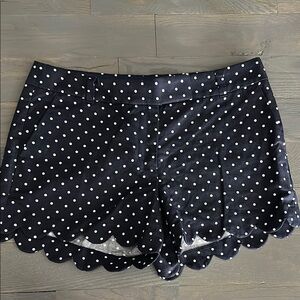J.Crew Polka Dot Scalloped Shorts